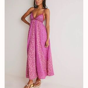 NET free people purple forever time dress SMALL